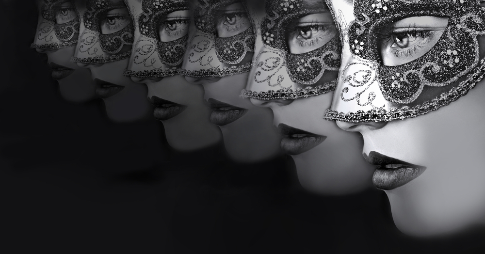 Close Up Portrait Of Women In Mysterious Venetian Masks By Grachikova Larisa Via Shutterstock