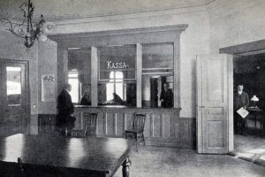 "Förrum jämte Kassa-Kontor och Expedition." Bild ur Zeniths kokbok från 1904.