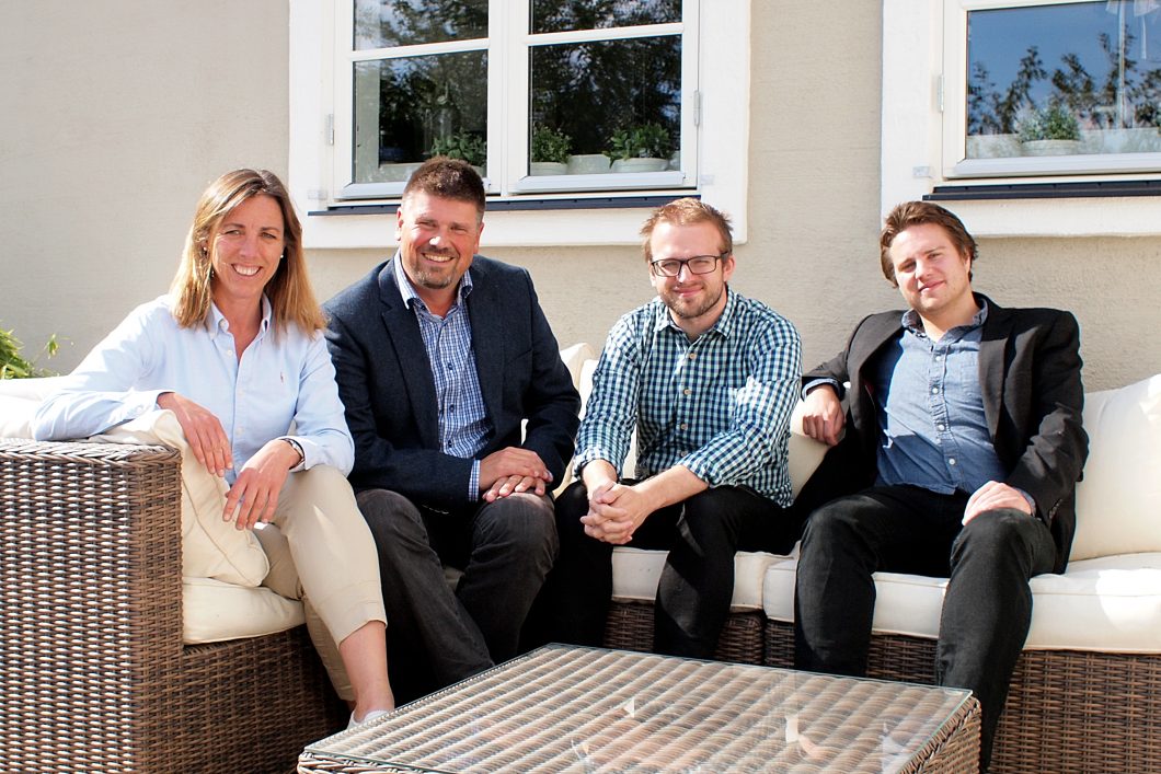 Kntnts team: Pia Tegborg, Thomas Barregren, Claes Gyllenswärd och Fabian Sörqvist.