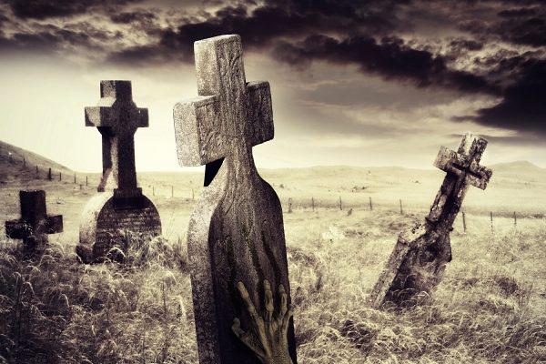 Zombie Hand Scratching Marks On Tombstone By La Corivo Via Istock