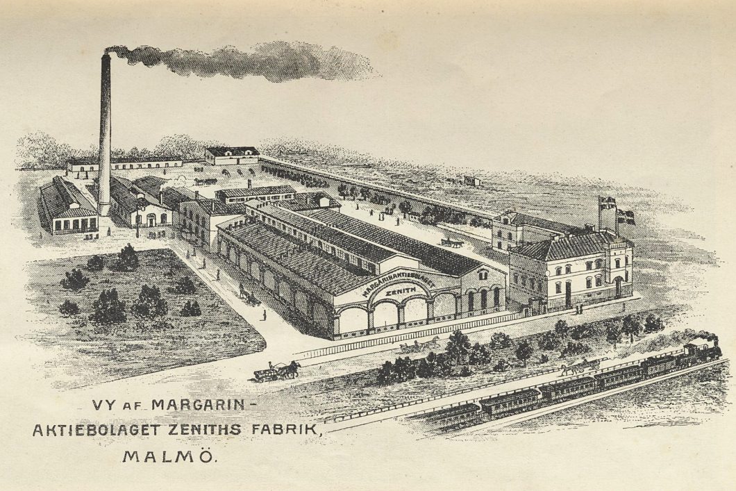 Margarinaktieblaget Zeniths fabrik i Malmö.