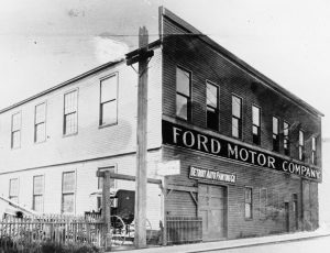 Ford Motor Company's fabrik på Mack Avenue i Detroit, Michigan, USA.
