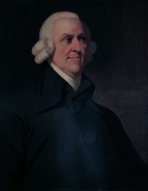 Porträtt av Adam Smith från ca 1800