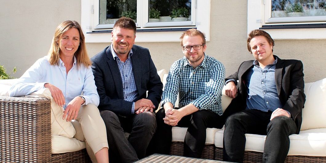 Kntnts team: Pia Tegborg, Thomas Barregren, Claes Gyllenswärd och Fabian Sörqvist.